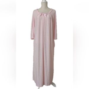 Share Vintage Shadowline Pink Zip Front Housecoat 3/4 Sleeve Polyester Size S